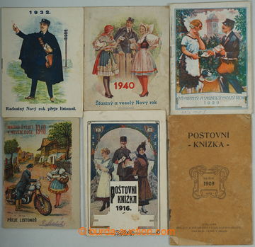 253848 - 1909-1948 SESTAVA / 6ks poštovních knížek z let 1909, 19