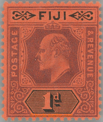 253888 - 1906 SG.124, Edvard VII. £1, průsvitka násobná CA; bezva