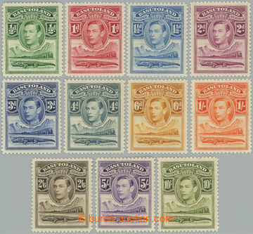 253890 - 1938 SG.18-28, Jiří VI. krokodýl ½P - 10Sh; luxusní sé