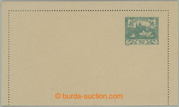 253950 - 1919 CZL1 zálepka Hradčany 20h zelená, vídeňský tisk; 