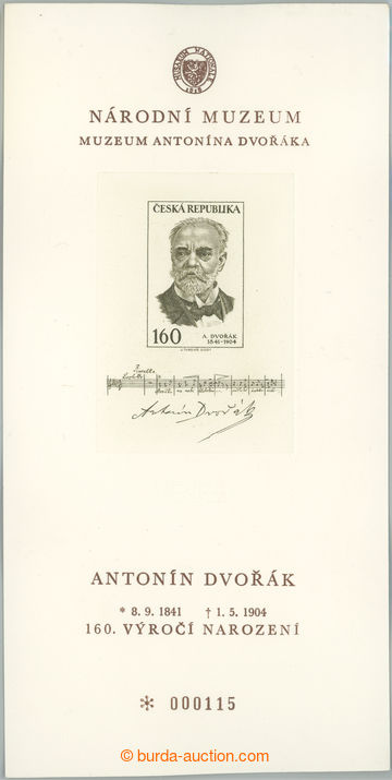 253968 - 2001 MERKUR REVUE G8, grafický list A. Dvořák, 160. výro