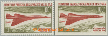 253986 - 1969 Yv.60+60a, airmail First flight of Concord 100Fr, selec