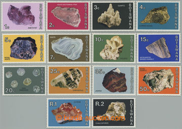 253991 - 1974 Mi.114-127, Minerály 1c - R2; kompletní svěží sér