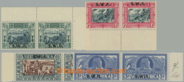 254002 - 1938 SG.105-108, Motivy ½d+½d - 3d+3d, krajové vodorovné