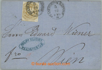 254033 - 1867 folded letter addressed to Vienna, with issue 1867 9 Kr