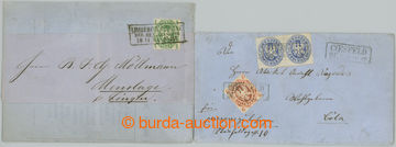 254034 - 1861-1862 2 entires with issue 1861-1862, 1x folded printed 