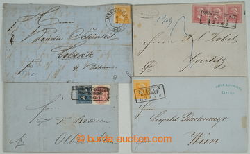 254037 - 1858-1862 3 folded letters with Wilhelm issue 1858-1860, 1x 