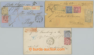 254057 - 1868-1871 3 letters with issue 1868 and 1869, 1x commercial 