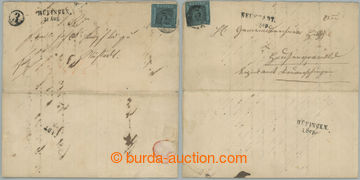 254111 - 1859 letter franked with stamp 3 Kreuzer black-blue, Mi.8, C