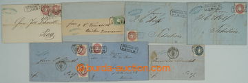 254134 - 1865-1866 7 folded letters with issue 1863, mainly addressed