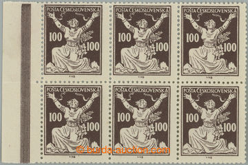 254292 -  Pof.158A, 100h brown with comb perforation 14, L marginal b