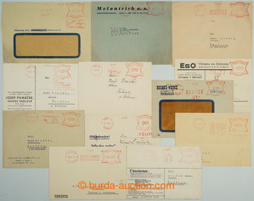 254332 - 1939-1943 selection of 18 pcs of entires with print meter st