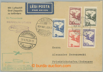 254370 - 1931 ZEPPELIN / 1. SÜDAMERIKAFAHRT 1931, airmail letter fra