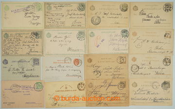 254379 - 1875-1917 SLOVAKIA / selection of 17 p.stat sent from Slovak