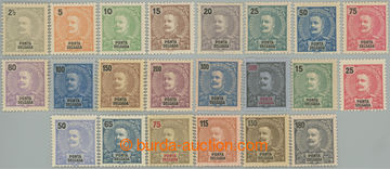 254388 - 1897 PORTA DELGADA / Mi.13-26, 27-34, Carlos I.; sestava 2 k