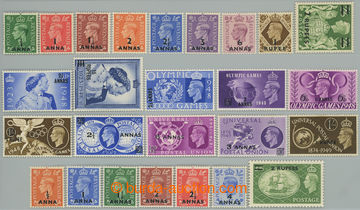 254396 - 1948-1951 SG.16-24, 25-26, 27-30, 31-34, 35-41, selection of