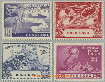 254435 - 1949 SG.173-176, 75. Anniv UPU 10-80c; complete set, hinged,