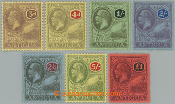 254448 - 1921-1929 SG.55-61, Jiří V. - Znak kolonie 3P - £1; kompl