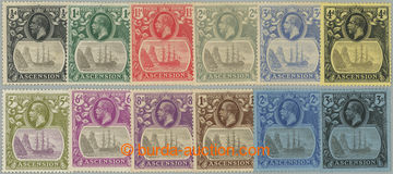 254453 - 1924-1933 SG.10-20, KG V. ½P - 3Sh, value 2P with sought pl