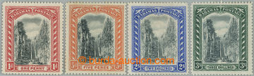 254460 - 1901-1903 SG.58-61, Stairways 1d - 3Sh, wmk Crown CC; comple