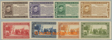 254486 - 1932 Mi.184-191, Garibaldi 10c - 5L; rare set, hinged, c.v..