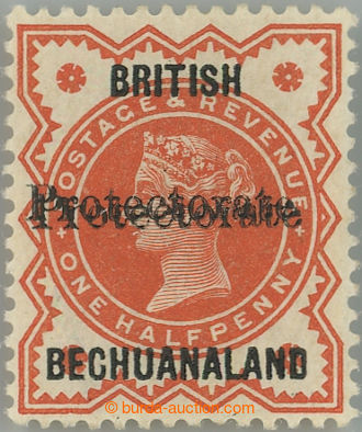 254500 - 1890 SG.54b, britská Viktorie ½P s přetiskem BRITISH BECH