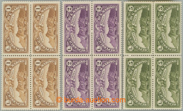 254502 - 1931 Mi.167, 168, 171, Airmail 1L, 2L and 3L, XF blocks of f