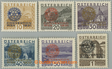 254510 - 1931 ANK.518-523, Rotary 10gr - 1Sch; po nálepce, kat. 300