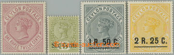 254575 - 1886-1899 SG.201, 250-255, Viktorie 1R12c + přetisková sé