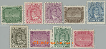 254580 - 1902 SG.28-36, Queen Makea Takau ½d-1Sh; complete set, hing