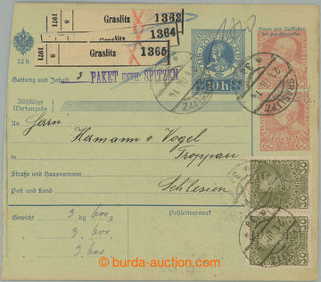 254589 - 1914 CZECH LANDS - PERFIN IN DISPATCH-NOTE / Mng.S61, larger