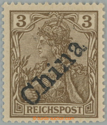 254699 - 1900 TIENTSIN / Mi.8, Germania 3Pfg s ručním přetiskem CH