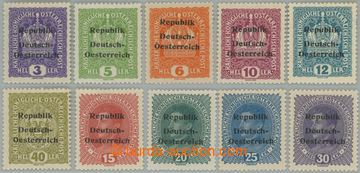 254743 - 1918 LOCAL provisional / KNITTELFELD / ANK.1-10, 3h-40h Smal