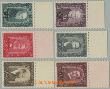 254751 - 1932 ANK.545-550, Painters 12gr-64gr; marginal stamps, VF, c