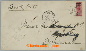 254763 - 1883 letter with bisected SG.1a, Victoria 1P of Antigua with