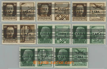 254780 - 1943 ZARA (Zadar) / Mi.35 (1-4), Mi.36 (1-4), 25c a 30c Vál