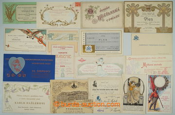 254811 - 1900-1931 [COLLECTIONS]  BALL INVITATION-CARDS / selection o