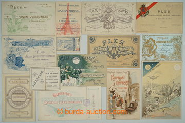 254820 - 1878-1899 [COLLECTIONS]  BALL INVITATION-CARDS /  selection 