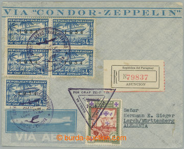 254826 - 1934 ZEPPELIN / R+Let-dopis zaslaný zpětným letem z I. le