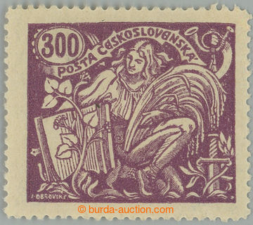 254915 -  Pof.175A, 300h violet, type III., line perforation 13¾; un