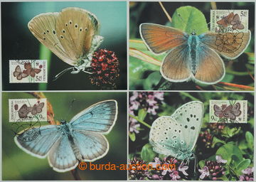 254921 - 2002 CM 41-44A, Nature Protection - butterflies, comp. of 4 