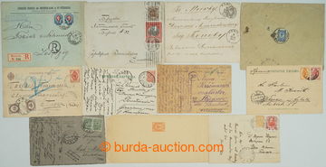 254927 - 1877-1916 11 entires mainly sent abroad, contains i.a. 2x us