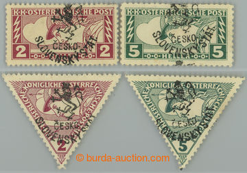 254944 -  Pof.RV104-107, Budějovice issue (Horner's overprint), Expr