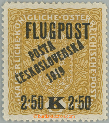 254966 -  Pof.53II, Air FLUGPOST 2.50K/3K yellow / black, overprint t