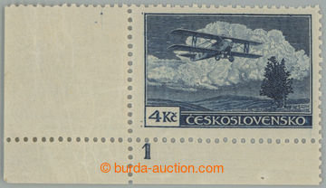 254977 -  Pof.L11 plate number, Definitive issue 4CZK with line perfo