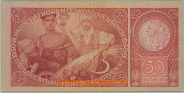 255010 - 1929 Ba.24b, 50Kč 1929, série Ab, neperforovaná; kříže