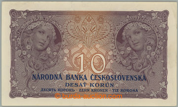 255011 - 1927 Ba.22e, 10Kč 1927, série N180; dvojitý svislý přeh