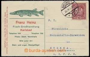 25504 - 1917 advertising PC firm Franz Heinz Fisch Grosshandlung Kar