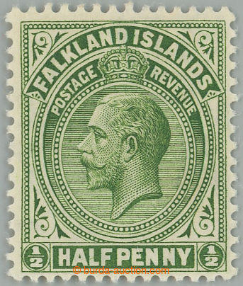 255099 - 1918-1920 SG.70ab, George V. ½d deep olive with embossed (A