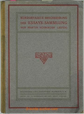 255162 - 1903 KURZGEFASSTE BESCHREIBUNG der ESSAYS - SAMMLUNG von Mar